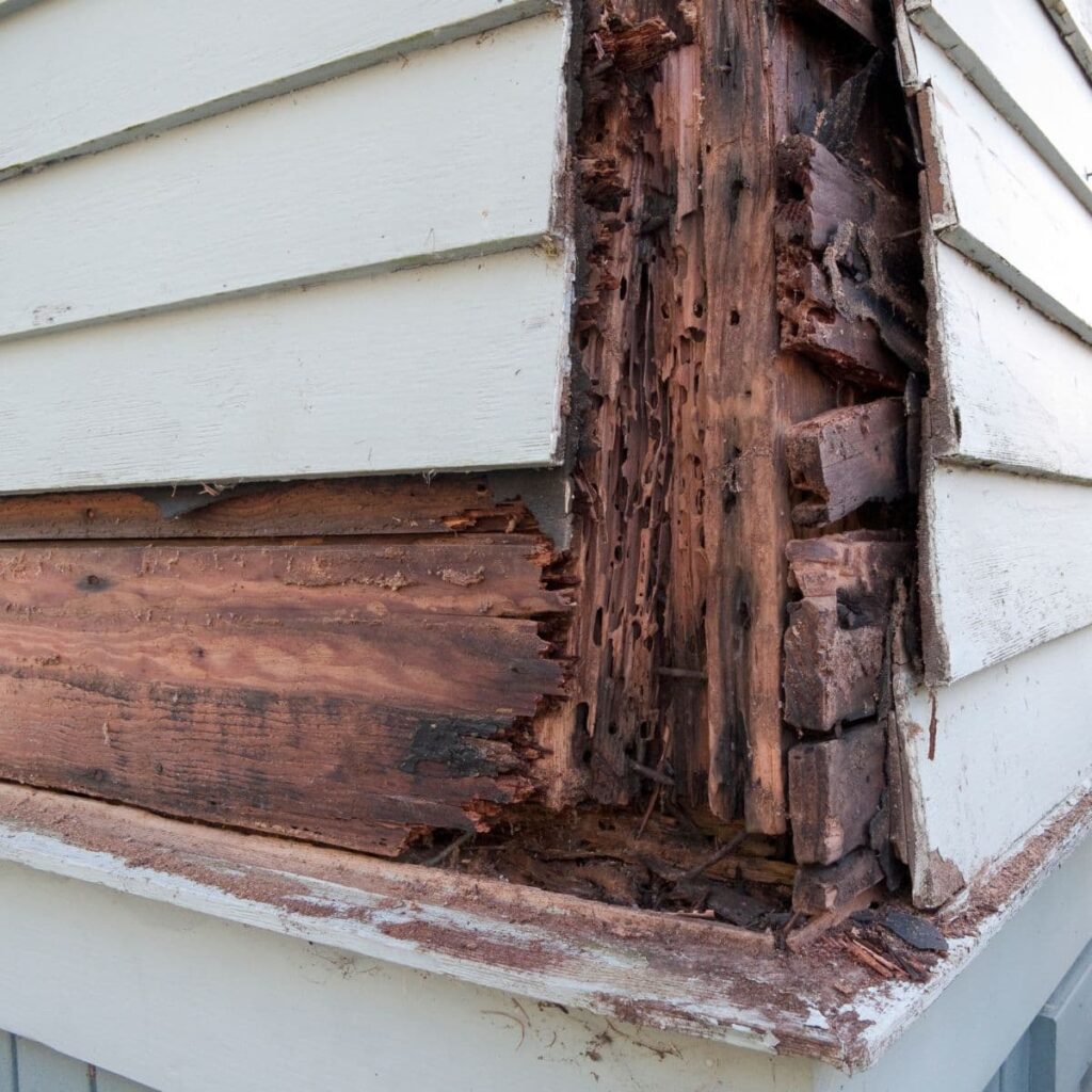 wood siding rotting