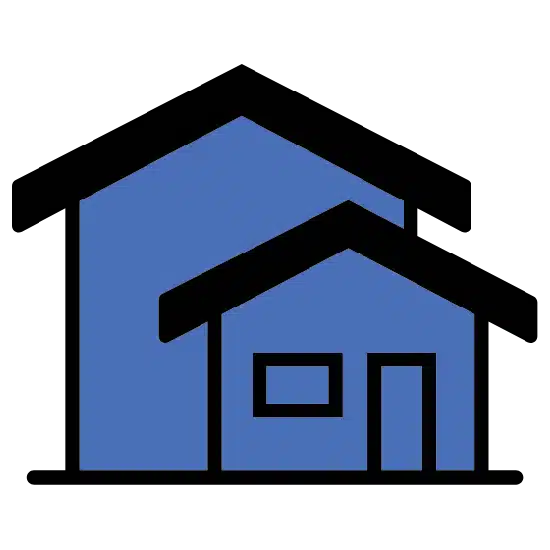 blue house icon