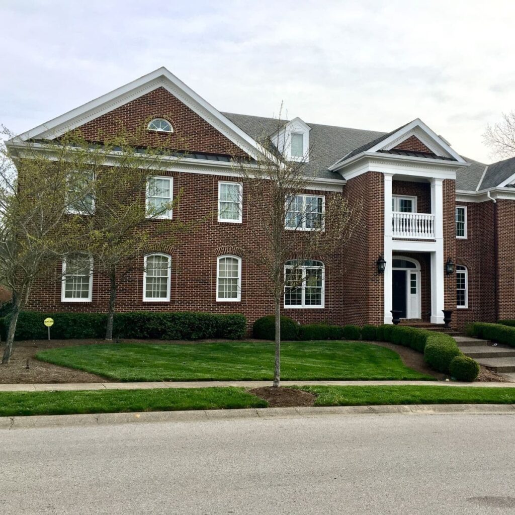 a large brick home