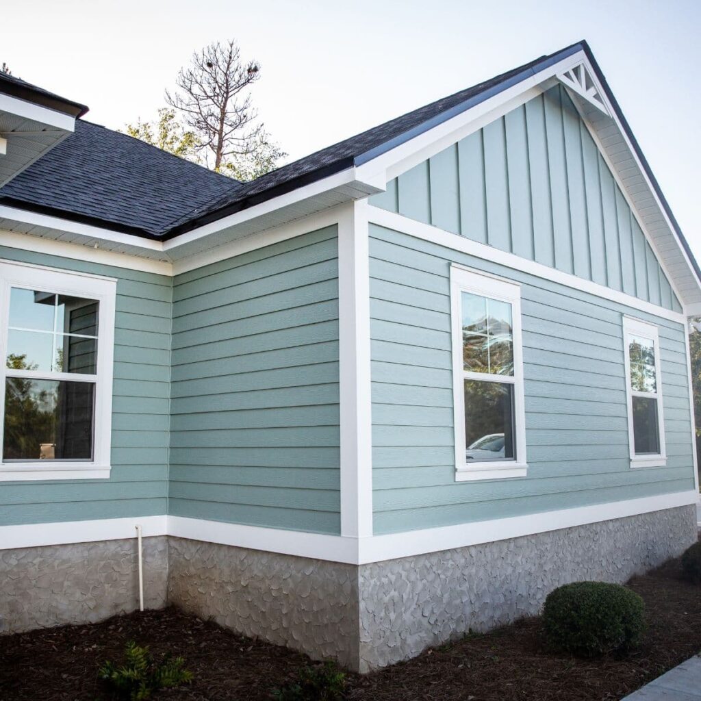fresh paint on wood siding