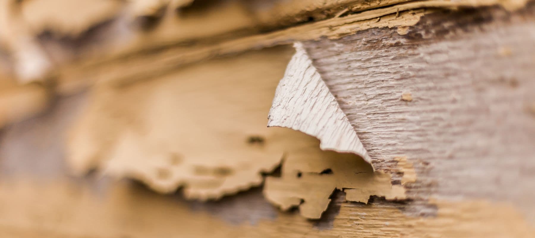 paint peeling off of wood siding
