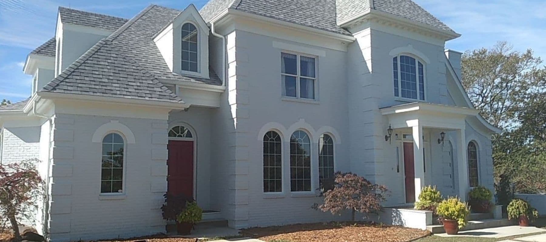 freshly painted large home