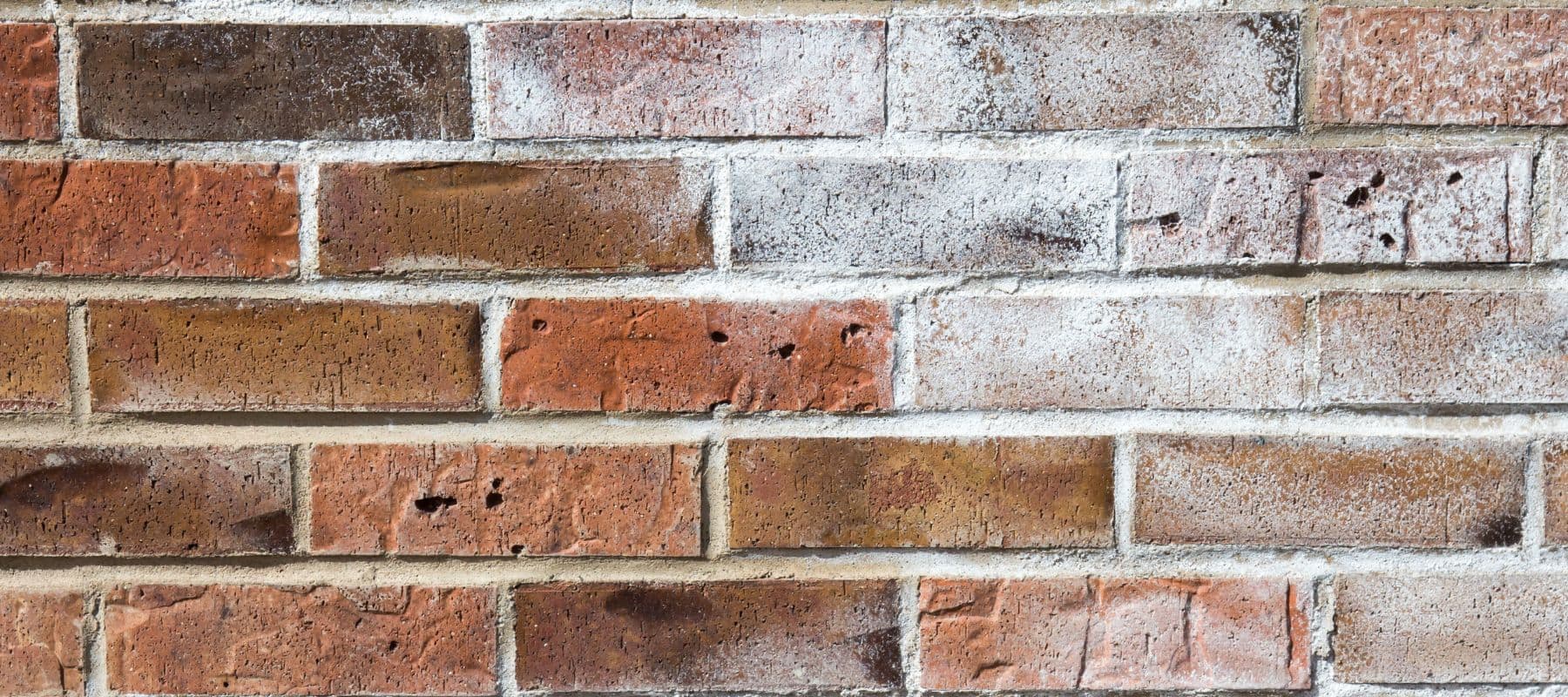 brick with powdery white deterioration