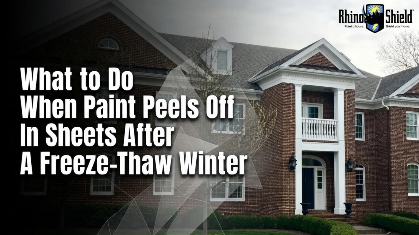 What to Do When Paint Peels Off in Sheets After a Freeze-Thaw Winter